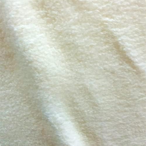 Fashion Fabrics LLC Ivory Solid Polar Fleece Anti-Pill Lining Apparel