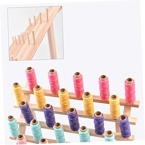 30 Spool Beech Foldable Thread Rack Organizer for Sewing