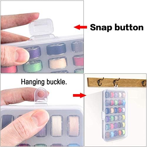 CKPSMS KP-19157 Bobbin Holder Storage Case, 60 Bobbins
