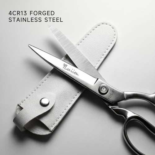 YLAZIION 8-Inch Dressmaker's Fabric Scissors Forged Heavy Duty 4Cr13