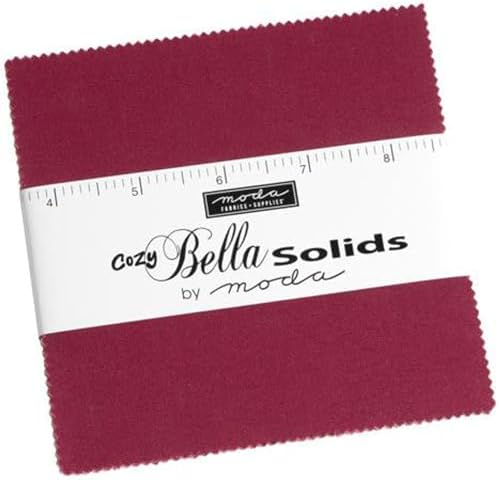 Bella Solids Cozy Charm Pack 42 5-inch Squares Moda Fabrics 9900PPC