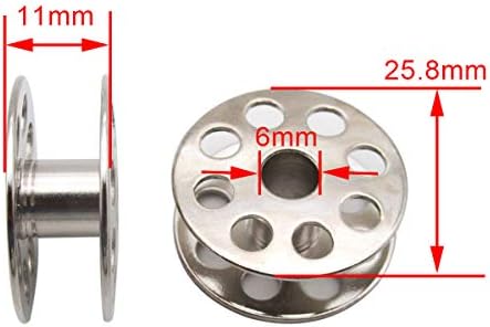 CKPSMS Brand - M Size Metal bobbins with Inner Hole Diameter just
