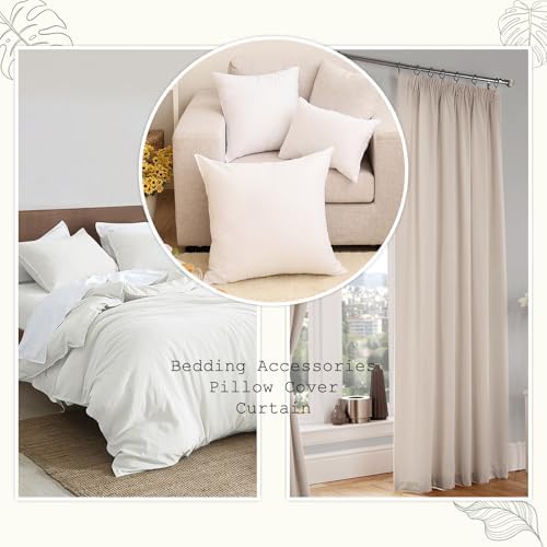 58" Wide Soft Cotton Blend Fabric by the Yard, 140gsm Lightweight &