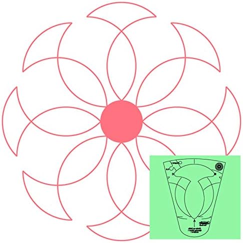 Westalee Design Circles on Quilts Spinning Wheel Template 1 (11.5")