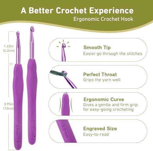 5mm Ergonomic Crochet Hook