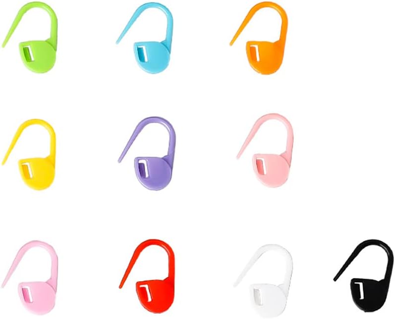 Stitch Markers Mix Colors Knitting Crochet Locking 60Pcs Stitch Needle