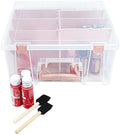 ArtBin Super Satchel Double Deep, 8-Compartment Box, Rose Gold Accents