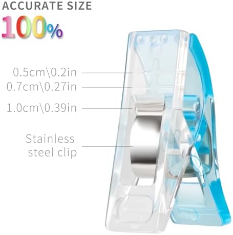 Multipurpose Sewing Clips Pack of 100, Perfect Alternative Quilting