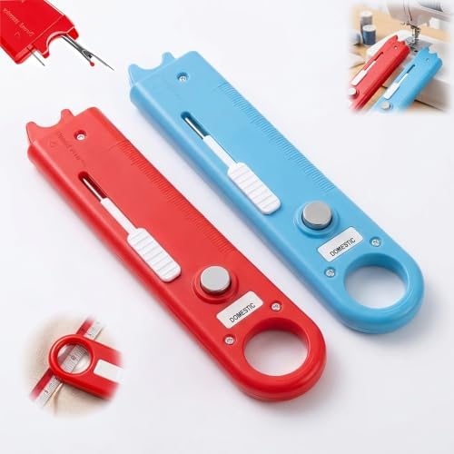 2Pcs Quick Needle Threader for Sewing, 3-in-1 Threader Tool Combining