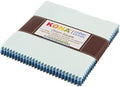 Studio RK Kona Cotton Solids Overcast Charm Squares 42 5-inch Squares