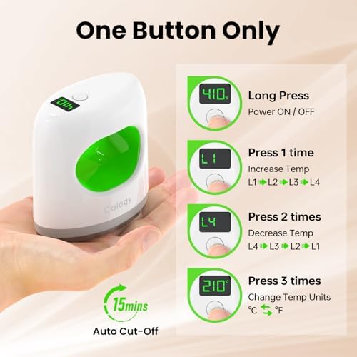 Calogy Super Mini Heat Press Machine, Fast Up to Max 410°F in 3Mins &