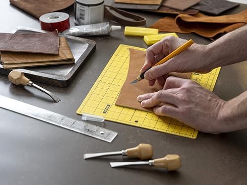 OLFA 9x12" Double-Sided Self-Healing Cutting Mat (CM-9X12-01/YEL)