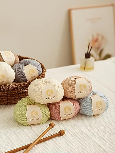 100% Merino Wool Yarn, 6-Ply Luxurious and Soft Yarn for Hand Knitting