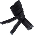 #5 Molded Black Vislon YKK Jacket Reversible Separating Zipper
