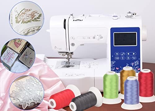 Simthread 63-Color Polyester Embroidery Thread Kit