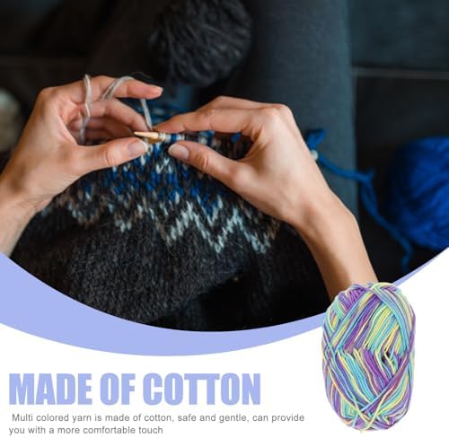 10 Rolls Gradient Cotton Yarn Bundle for Crocheting and Knitting