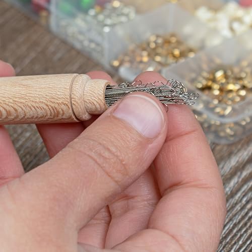 Wood Needle Case - Stylish Flush Design Organizer for Sewing &