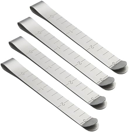 40 Pcs Metal Sewing Clips, 3 Inch Hemming Measurement Ruler for