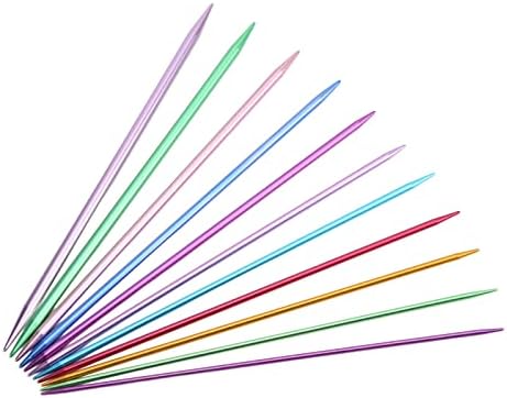 Fabater 55pcs Double Pointed Knitting Needles Set, 20cm/7.9in Aluminum