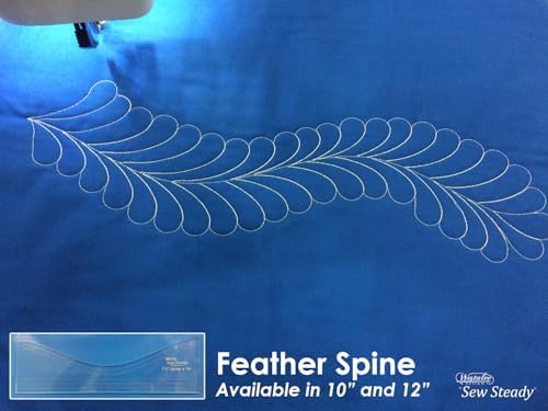 Westalee Design 4pc Feather Set + 10" Feather Spine Quilting Templates