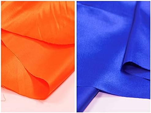 14pcs Solid Color Fat Quarter Sikly Satin Patchwork Fabric For Bundle