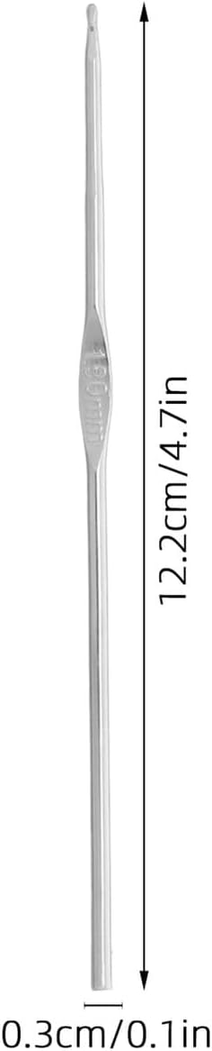 Stainless Steel Crochet Hook Set 12Pcs for Braids and Lace