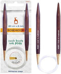 Pony Rosewood Circular Knitting Needles 80cm 8mm - 1 Piece