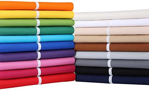 Craftido-19 Options-100% Cotton Fabric by The Yard in Solid Color