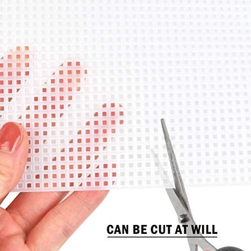 BUYGOO 20 Pack 6 Count Clear Plastic Mesh Canvas Sheets for