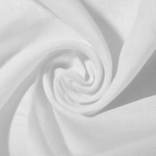 Linen Fabric 60" Wide Natural 100% Linen by The Yard (1 Yard, Natural)