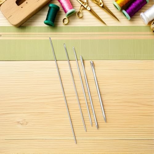 Heavy Duty Hand Sewing Needles Set, Large Eye Tools Extra Long 25pcs