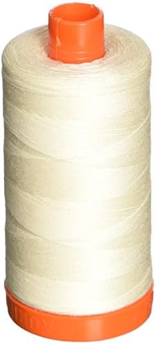 Aurifil A1050-2026 Mako Cotton Thread Solid 50WT 1422Yds Chalk