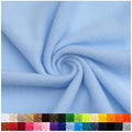 Pico Textiles 1 Yard Bolt Baby Blue Solid Fleece Fabric