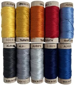 Aurifil Designer Collections Assorted 10 Small Spools 100% Cotton