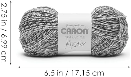 Caron Simply Me Mosaic Yarn for Crocheting & Knitting, Jubilee, 2-Pack