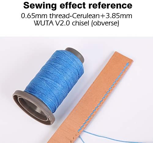 WUTA Round Waxed Thread Special Design for Leather Hand Sewing Leather