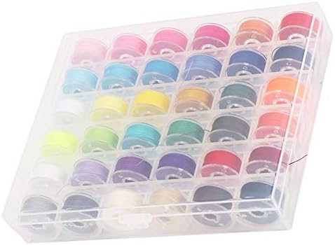 Semme Sewing Thread Set with Bobbins, 36-Grid Storage Case