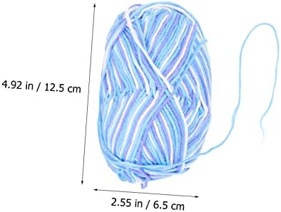 Lurrose 6pcs Cotton Crochet Yarn for Knitting and Crafts