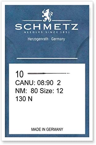 SCHMETZ 25 Topstitch Sewing Machine Needles 130 N Size 80/12