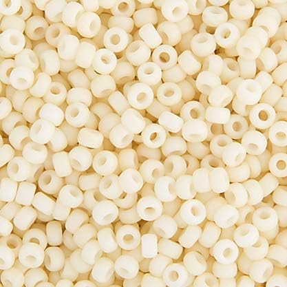 Miyuki Seed Bead 8/0 APX.22g - Cream Opaque Matte Japanese Glass Seed