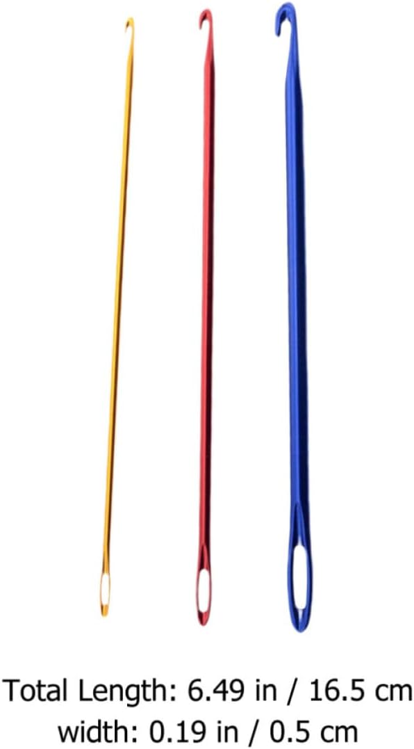 9pcs Aluminum Crochet Hooks, 2.75mm 4mm 6mm Sizes for Yarn