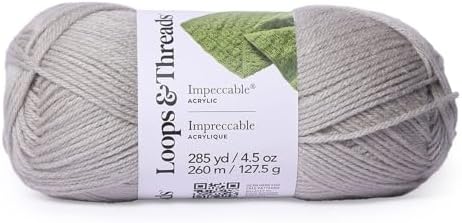 Loops & Threads Impeccable Solid Yarn - Solid Yarn for Knitting
