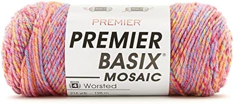 Premier Yarns Basix Mosaic Yarn, Ideal Yarn for Knitting and