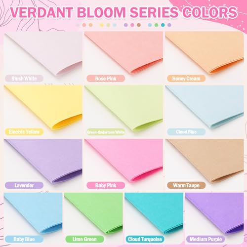 13 Pcs 8"x35" Large Stiff Felt Fabric Sheets, 1.2mm Thick Nonwoven