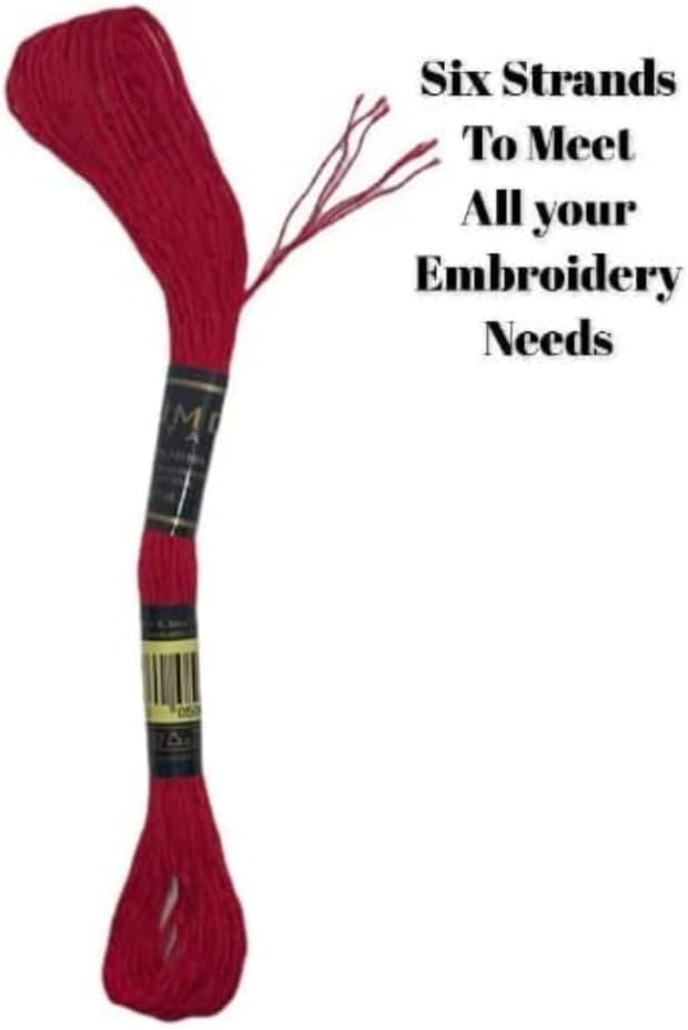 12 Pieces | Premium Embroidery Thread | 100% Egyptian Cotton Premium