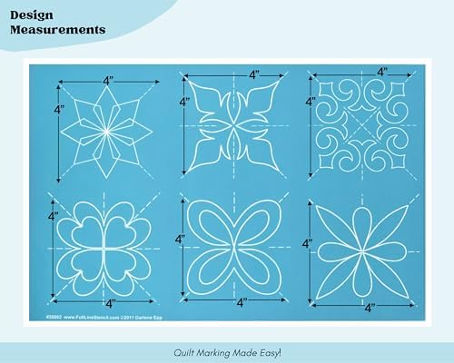 Full Line Stencil Score of Four, Continuous Quilt Template (30692)