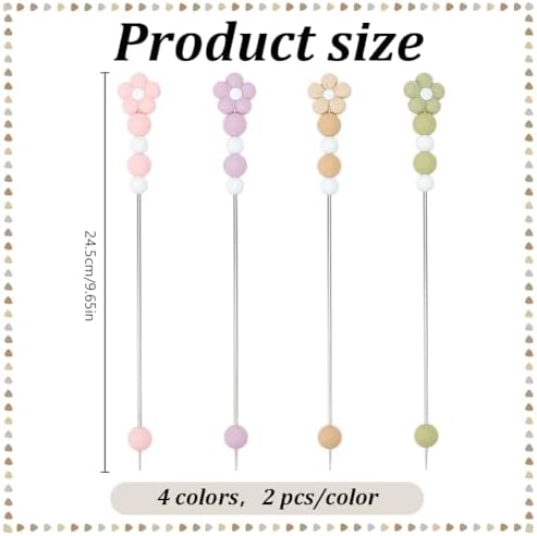 FREEBLOSS 8pcs Knitting Needles Double Pointed Crochet Needles with