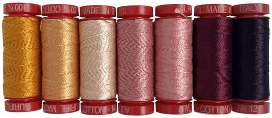 Aurifil Designer Collections 7 Small Spools 100% Cotton 12wt