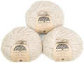 (Set of 3) Baby Alpaca Merino Wool Yarn [426 Yards Total] Oatmeal, #4