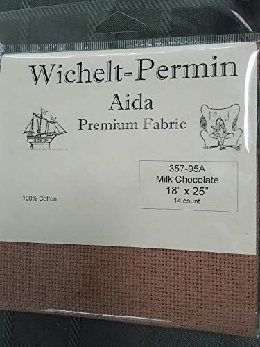 Wichelt Permin Premium AIDA Cross Stitch Fabric 14 Count Milk